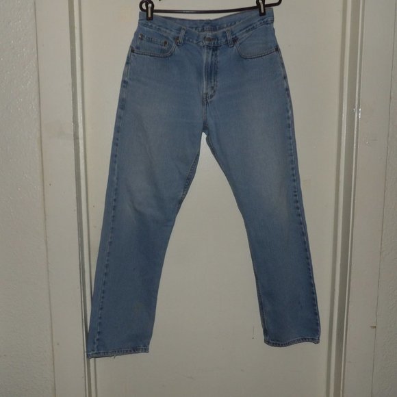 Men's 505 Levi's Regular Fit Straight Leg Jeans ( Worn) Sz 34/32 - Picture 1 of 7